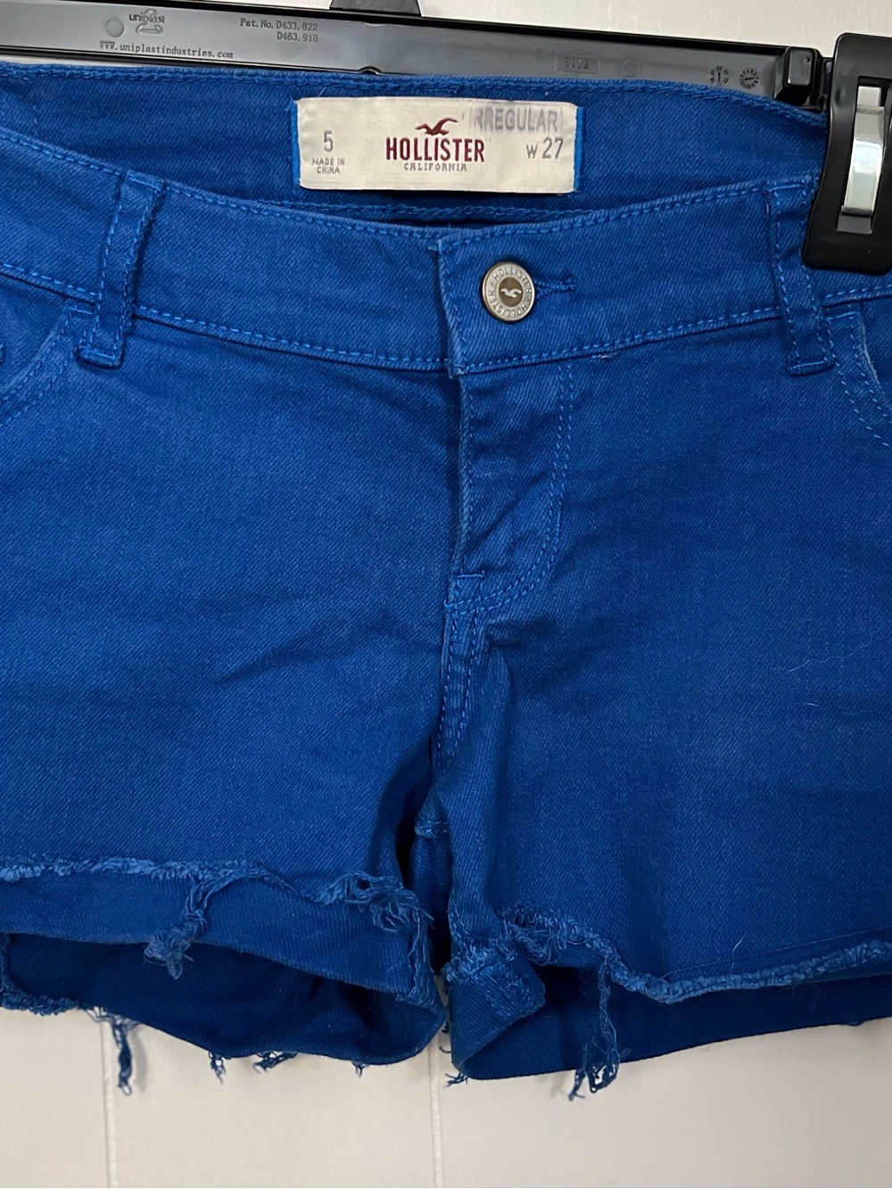 Hollister Bright Blue Denim Cutoff Shorts
